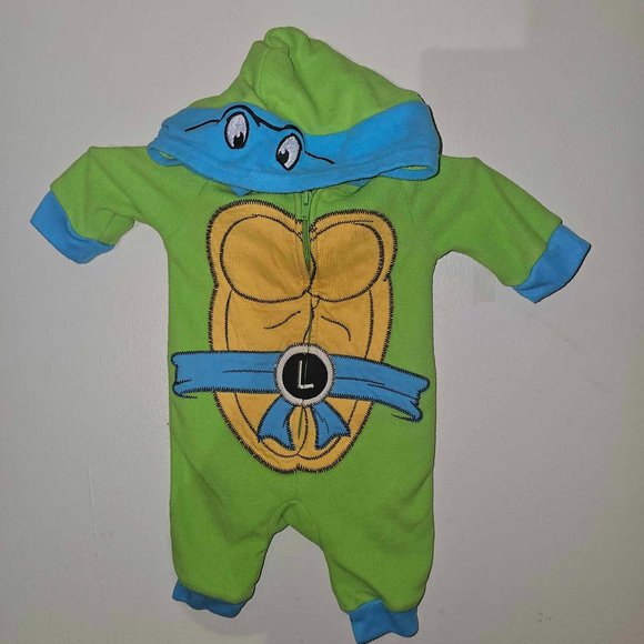 Nickelodeon Teenage Mutant Ninja Turtles Onesie long Sleeve Body Suit for 0-3M - Picture 1 of 4